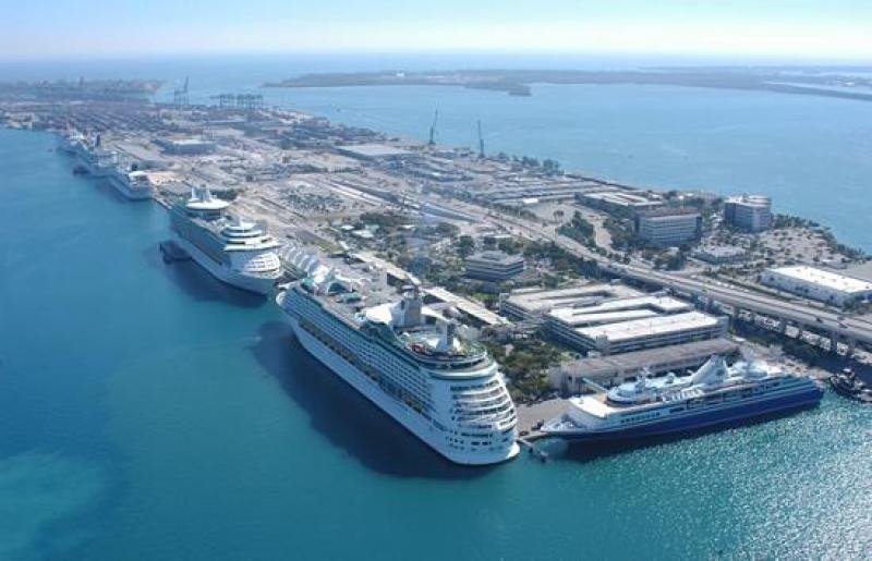 Puerto de cruceros de Miami.