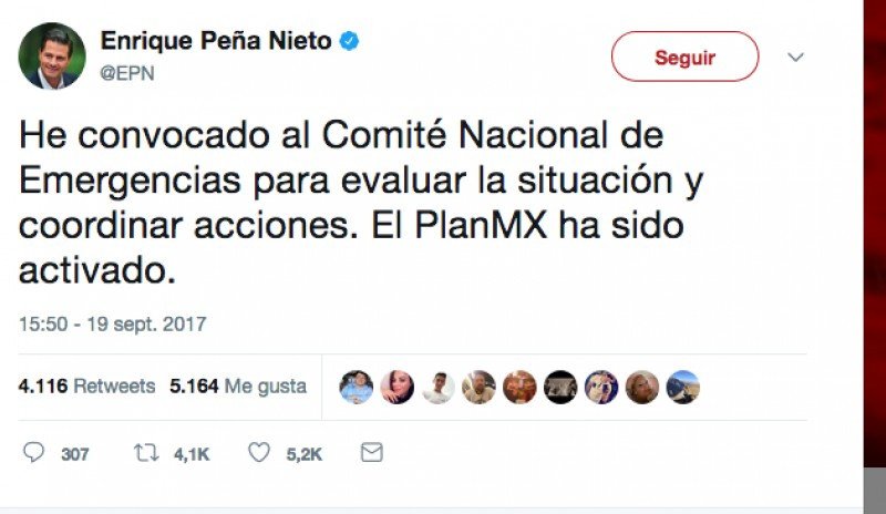 Nuevo sismo de 7.1 sacude a México