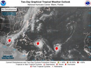 Las tormentas Katia y José se suman a Irma como huracanes en el Atlántico