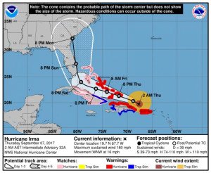 Irma fuerza la evacuación de 36.000 turistas en Cuba
