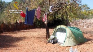 Desmantelan en Mallorca tres campings ilegales montados en suelo rústico 