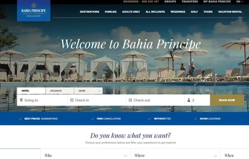 Bahia Principe se alía con Expedia para vender paquetes dinámicos en su web