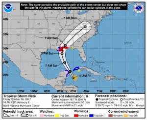 Ocho cruceros cancelan escala en Cozumel por tormenta Nate