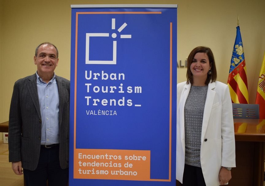El director de la Fundación Turismo de Valencia, Antonio Bernabé, y su presidenta, Sandra Gómez, presentaron ayer el foro.