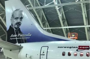 Astor Piazzolla, el homenajeado de Norwegian Air Argentina