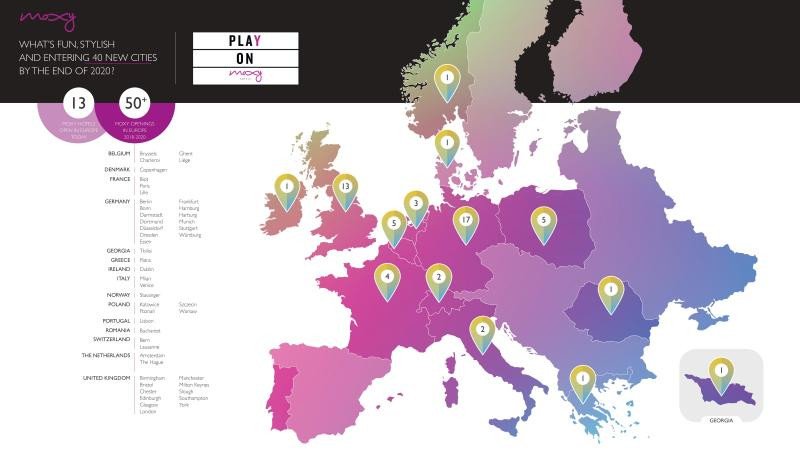 Moxy Hotels entrará en 40 ciudades europeas hasta final de 2020