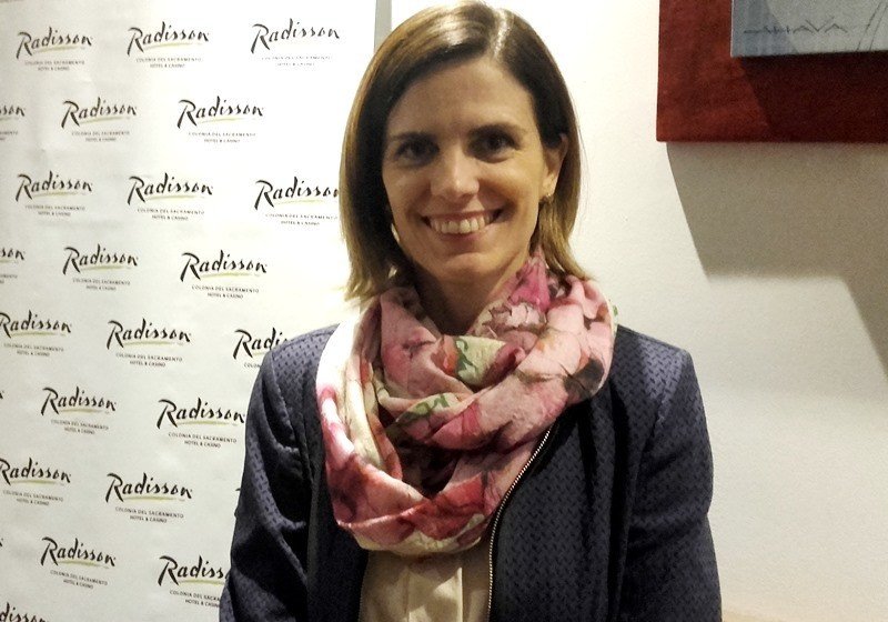 Directora internacional de Ventas para Latinoamérica de Radisson Hotel Group, Marina Segura, en Radisson Colonia. 