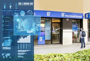 B the travel brand avanza en el diseño de la tienda de viajes del futuro