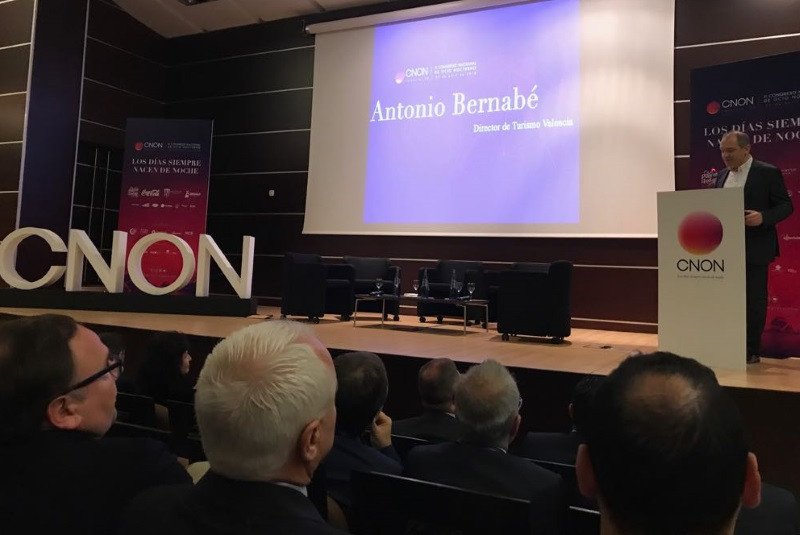 El director de Turismo Valencia, Antonio Bernabé, durante la apertura del congreso.