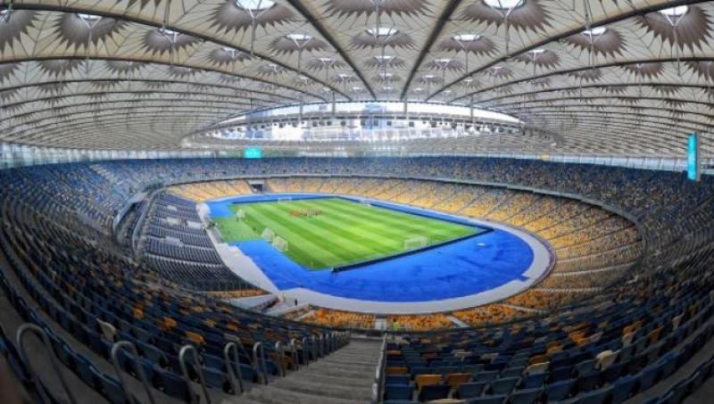 Estadio de Kiev, donde se enfrentará el Real Madrid y el Liverpool.