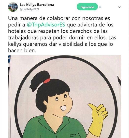 Imagen Las Kellys piden a TripAdvisor indicar qué hoteles respetan sus derechos