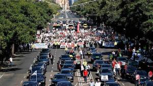 Marcha de VTC en Madrid: "Queremos trabajar"