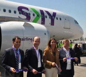 Sky Airline presenta su A320neo y anticipa rebaja del 20% en sus tarifas