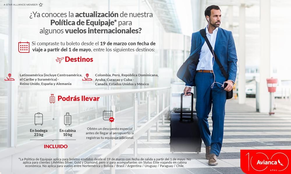 Corredor donante Clavijas Avianca elimina una maleta en vuelos internacionales y recibe quejas |  Transportes