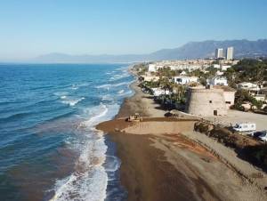 Drones vigilan la erosión de las playas y el estado de edificios costeros