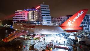 Un Boeing 747 en los jardines de un hotel ofrecerá experiencias 5D