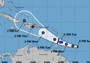  La tormenta tropical Dorian se fortalece mientras se dirige al Caribe