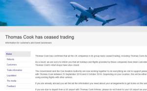 Reino Unido detecta webs fraudulentas para las reclamaciones a Thomas Cook