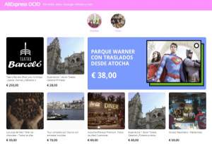 AliExpress lanza en España un canal de venta de entradas y excursiones
