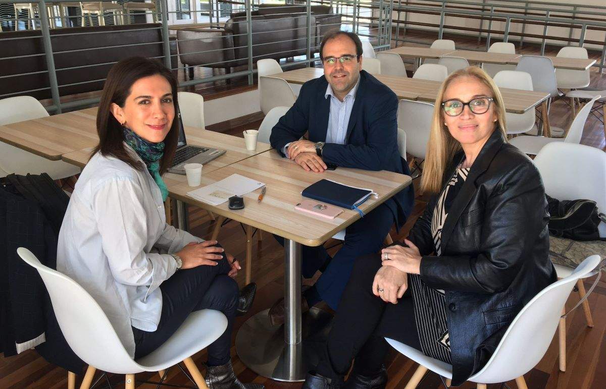 Mildred Hernández visitó en Punta del Este a Alejandro Abulafia (Centro de Convenciones) y Graciela Caffera (Bureau Punta del Este)