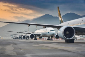 Los aviones aparcados en aeropuertos son un riesgo para la infraestructura