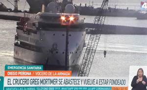 Uruguay ofrece corredor humanitario para evacuar a tripulantes de crucero