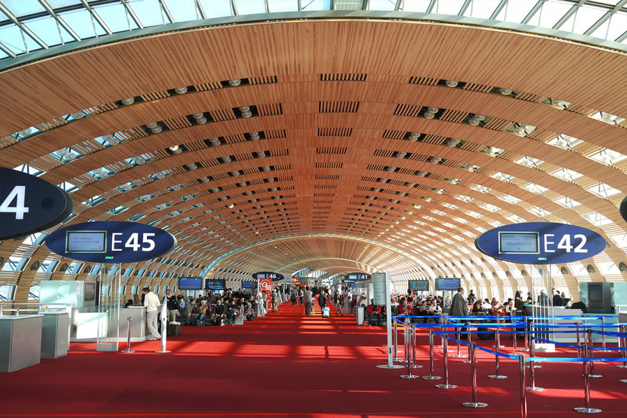 Aeropuerto Charles de Gaulle, en París.