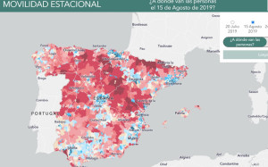 Los mapas que revelan los viajes de los españoles (y sus smartphones)