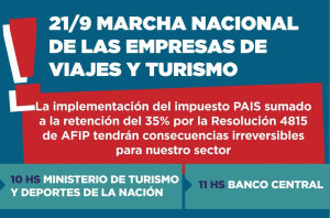 Argentina: la Faevyt se sumará a las marchas de las agencias de viajes