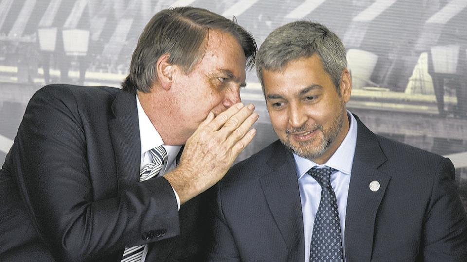 Jair Bolsonaro y Mario Abdo Benítez