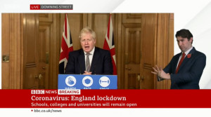 Boris Johnson anuncia el confinamiento de un mes para Inglaterra