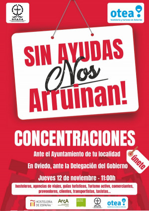 Las agencias asturianas se manifiestan este jueves para reclamar ayudas