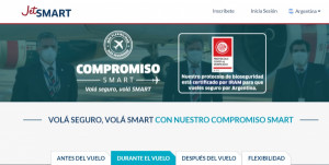 JetSmart certificó sus protocolos de bioseguridad en Argentina