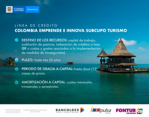 Colombia flexibiliza acceso a créditos preferenciales para pymes turísticas