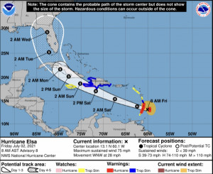 República Dominicana y Jamaica en alerta por el huracán Elsa