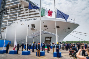 MSC recibe el 'Seashore', que debutará con cruceros desde Barcelona