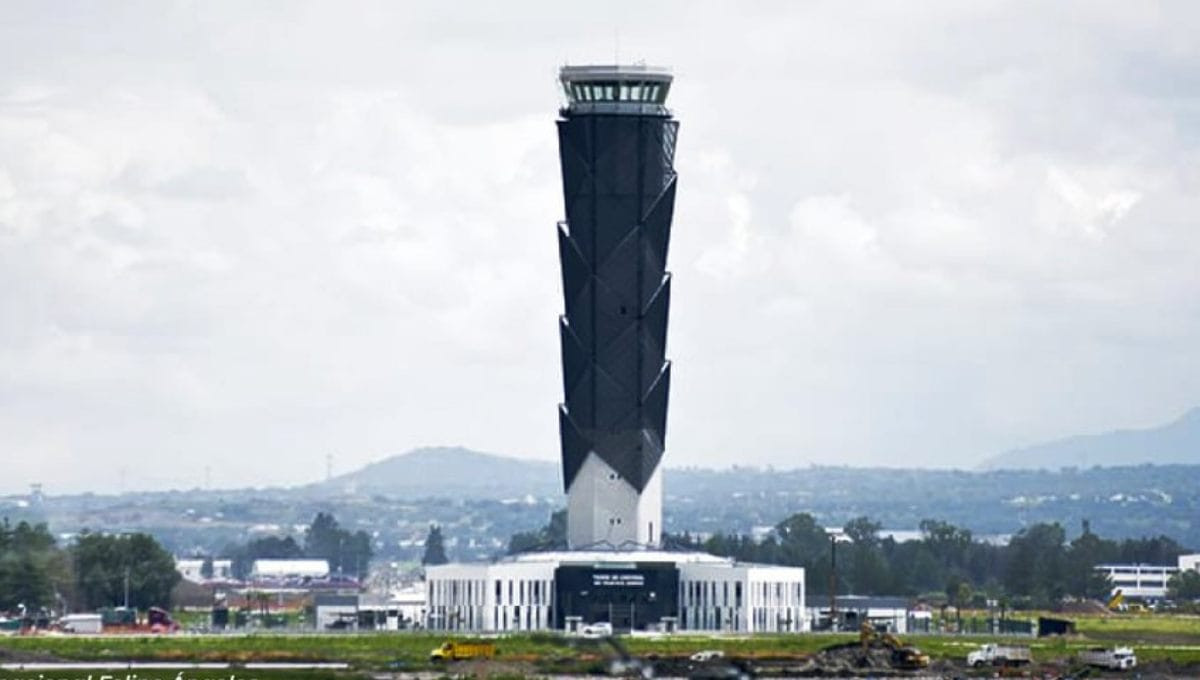 Torre de control del nuevo Aeropuerto Internacional Felipe Ángeles (AIFA)