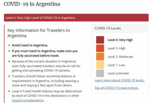 EEUU aconseja no viajar a Argentina, Uruguay, Bolivia y Panamá