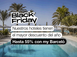 Barceló en Black Friday: descuentos de hasta un 55%
