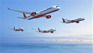 Air India: pedido histórico de 540 aviones a Airbus (250) y a Boeing (290) 