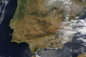 La NASA revela el avance de la sequía en España en dos fotos