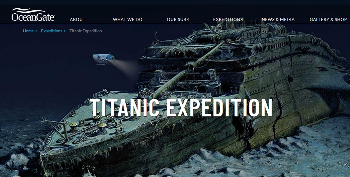 Desaparece un submarino que llevaba turistas a ver los restos del Titanic