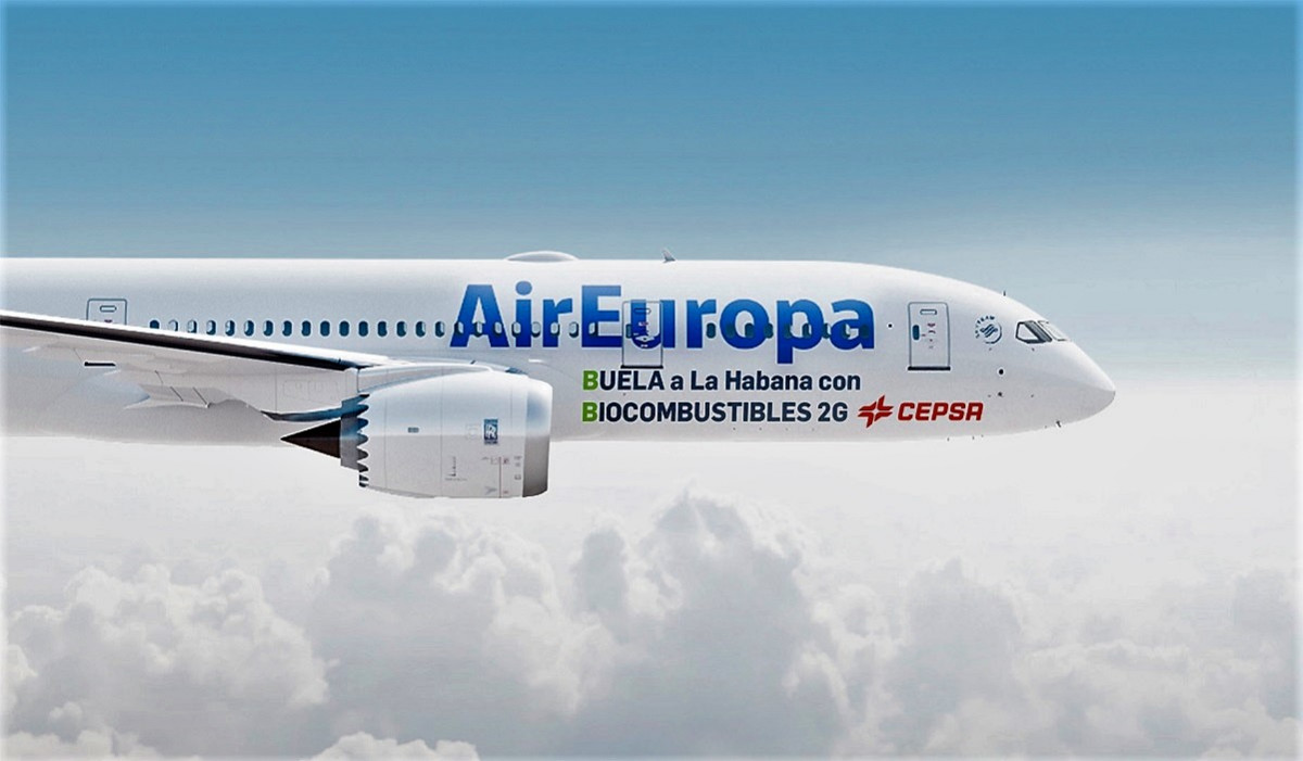 Air Europa operará vuelos a La Habana con combustible sostenible