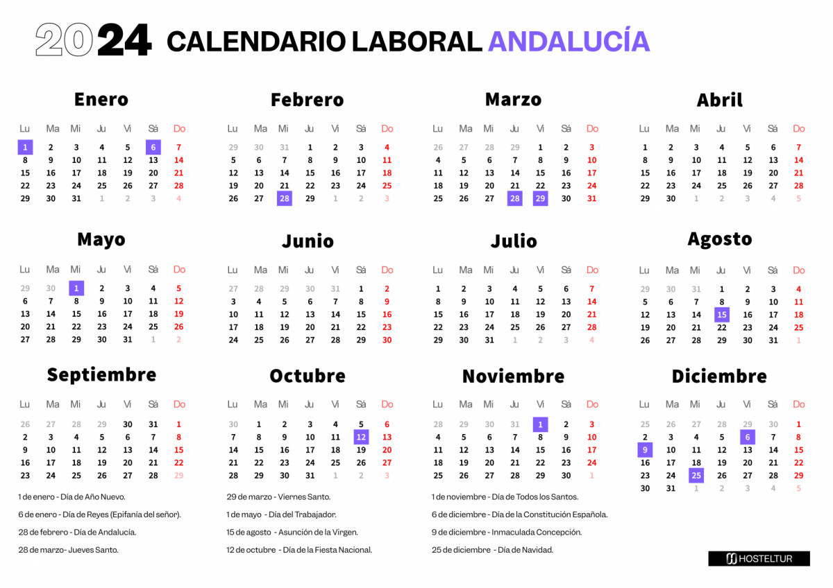 Andalucía: 14 festivos en 2024 para planificar tus viajes