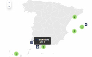 Mapa: los 40 destinos de España con más ingresos hoteleros este verano