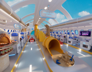 ¿Cómo sería y qué tendría un avión diseñado por niños?