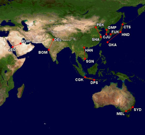 Las 10 rutas de avión más transitadas del mundo