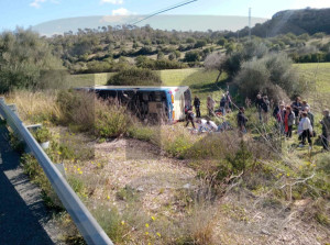 Hasta 24 heridos en un accidente de autocar del Imserso en Mallorca