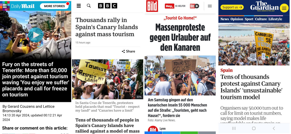 Turismo en Canarias: récord de llegadas y gasto en mitad de las protestas