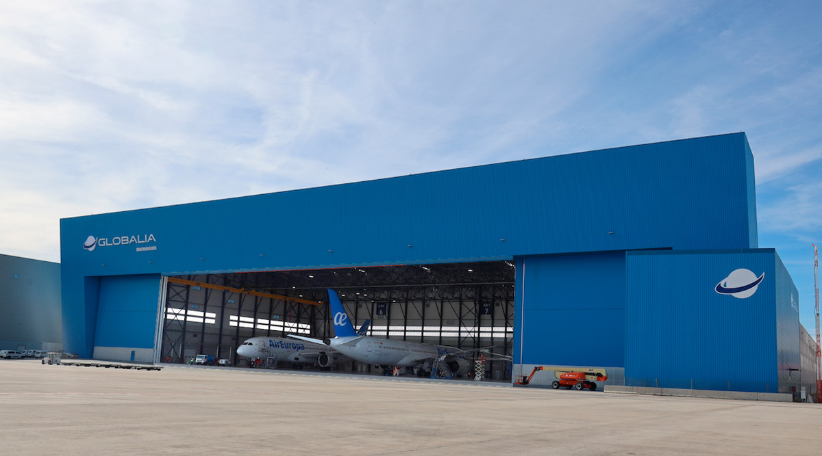 Cómo es el nuevo hangar de Globalia en el aeropuerto de Madrid